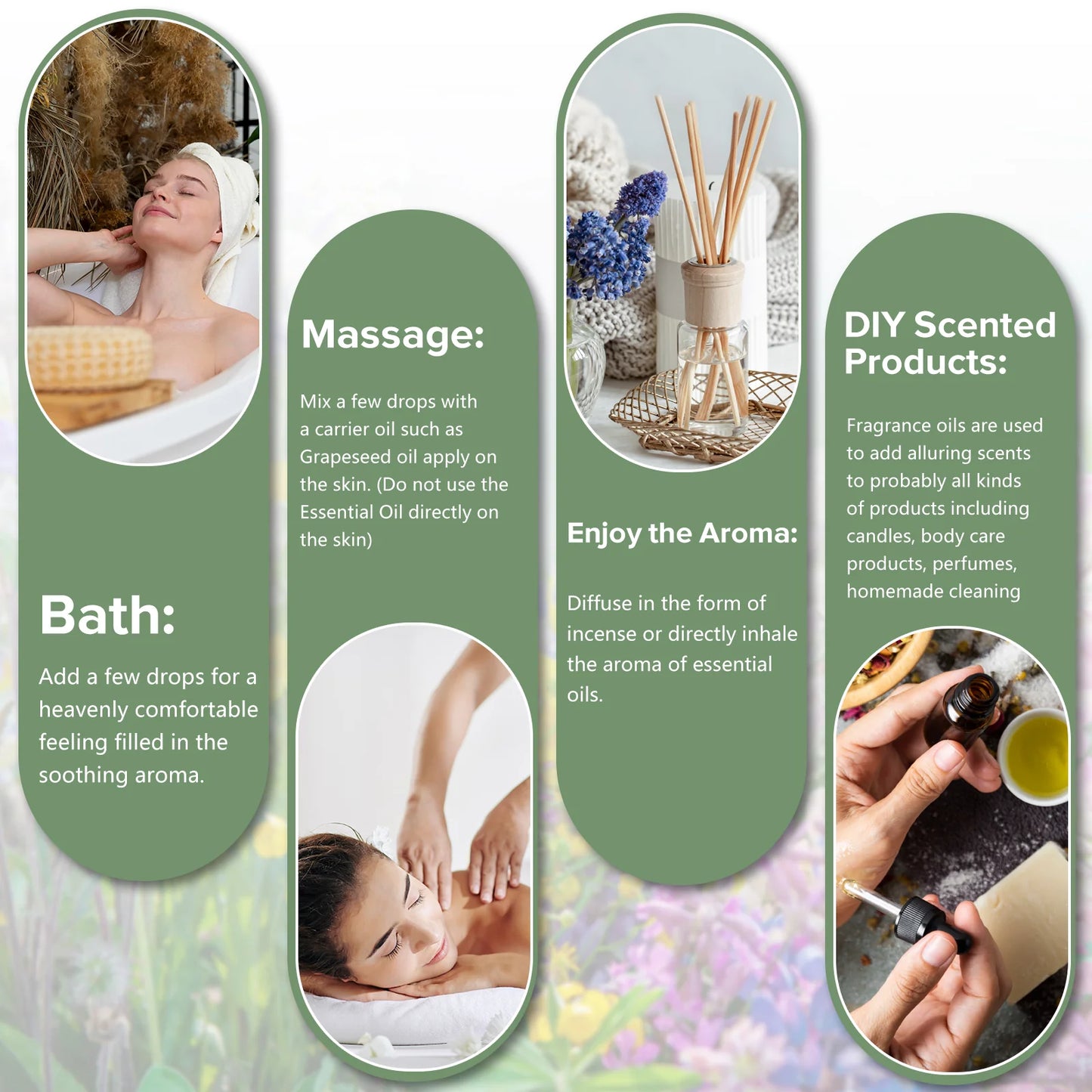 Top 9 Essential Oils Gift Set – 9 x 10ml Bottles + Droppers