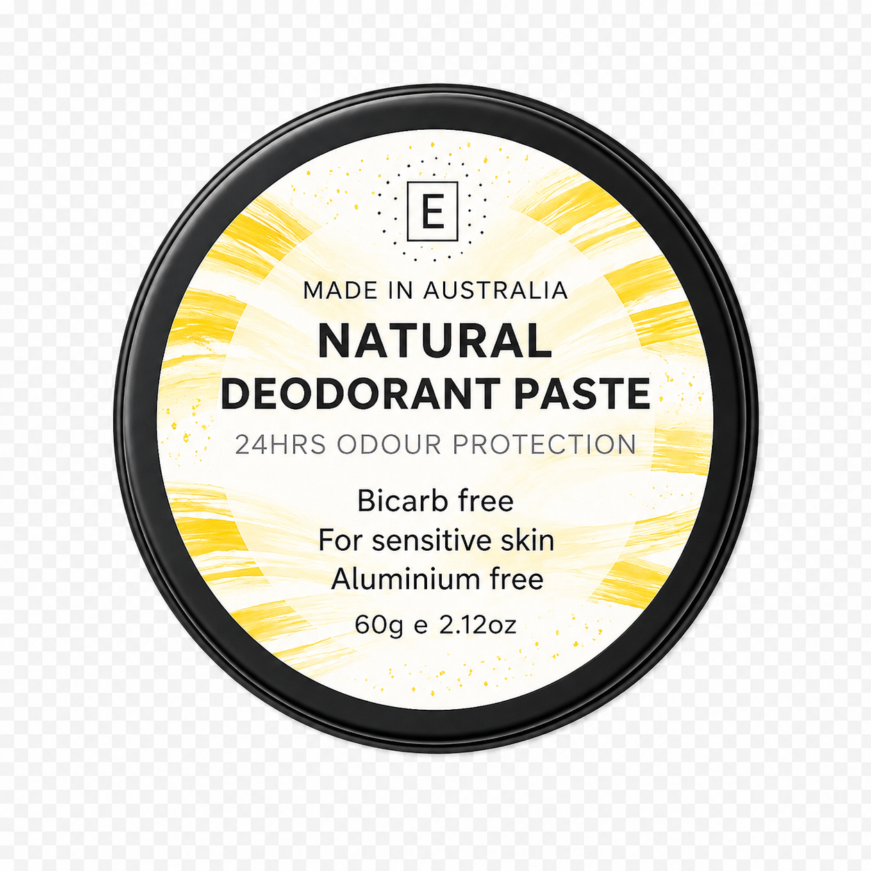 Natural Deodorant Paste for Sensitive Skin | Bicarb Free, 24H Odour Protection, Lemon Myrtle