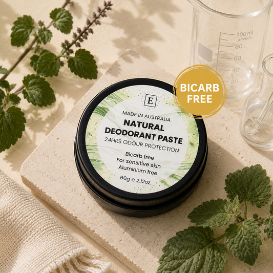 Natural Deodorant Paste for Sensitive Skin | Bicarb Free, 24H Odour Protection, Geranium