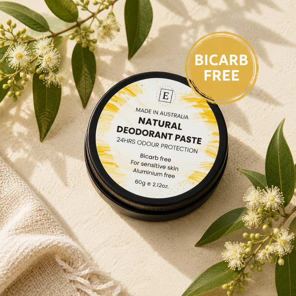 Natural Deodorant Paste for Sensitive Skin | Bicarb Free, 24H Odour Protection, Lemon Myrtle