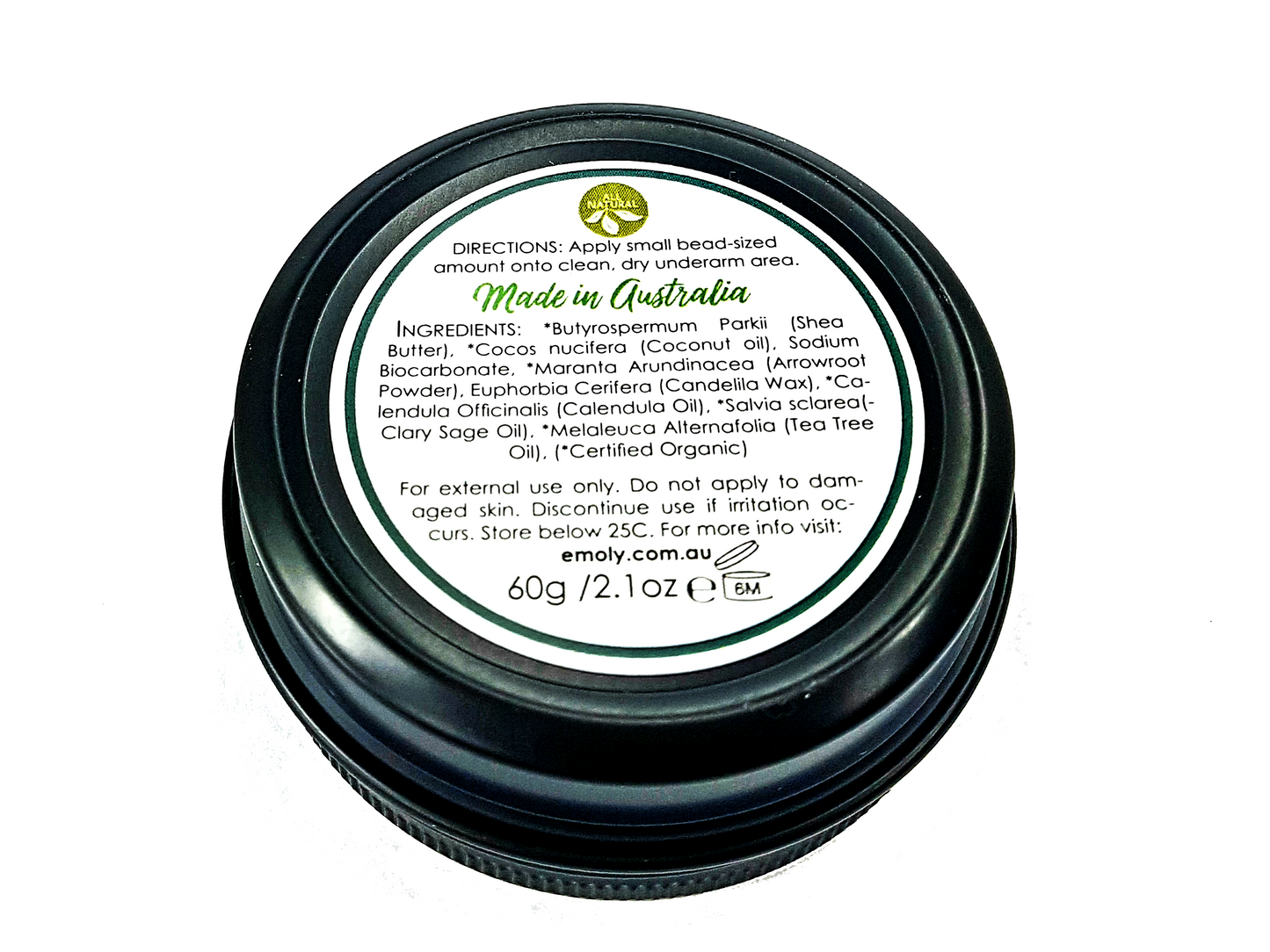 Natural Deo Paste - Energy - Clary Sage